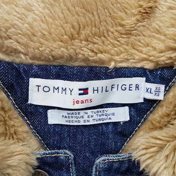 TOMMY HILFIGER JEANS Faux Fur Lined Denim Vest '03 - Picture 3 of 8